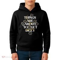 Funny Things Are About To Get Dicey DnD Kids Hoodie thumb 4
