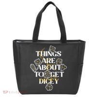 Funny Things Are About To Get Dicey DnD Tote Bag thumb 0