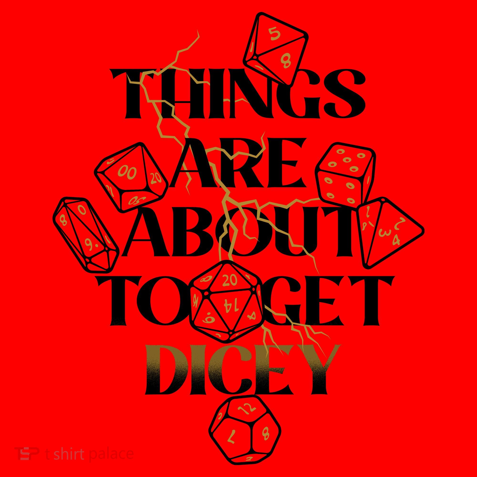Funny Things Are About To Get Dicey DnD Santa Hat