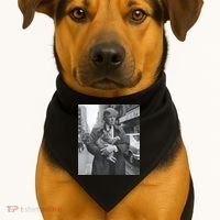 Funny Trump And Cat Funny Political USA-Made Doggie Bandana thumb 1