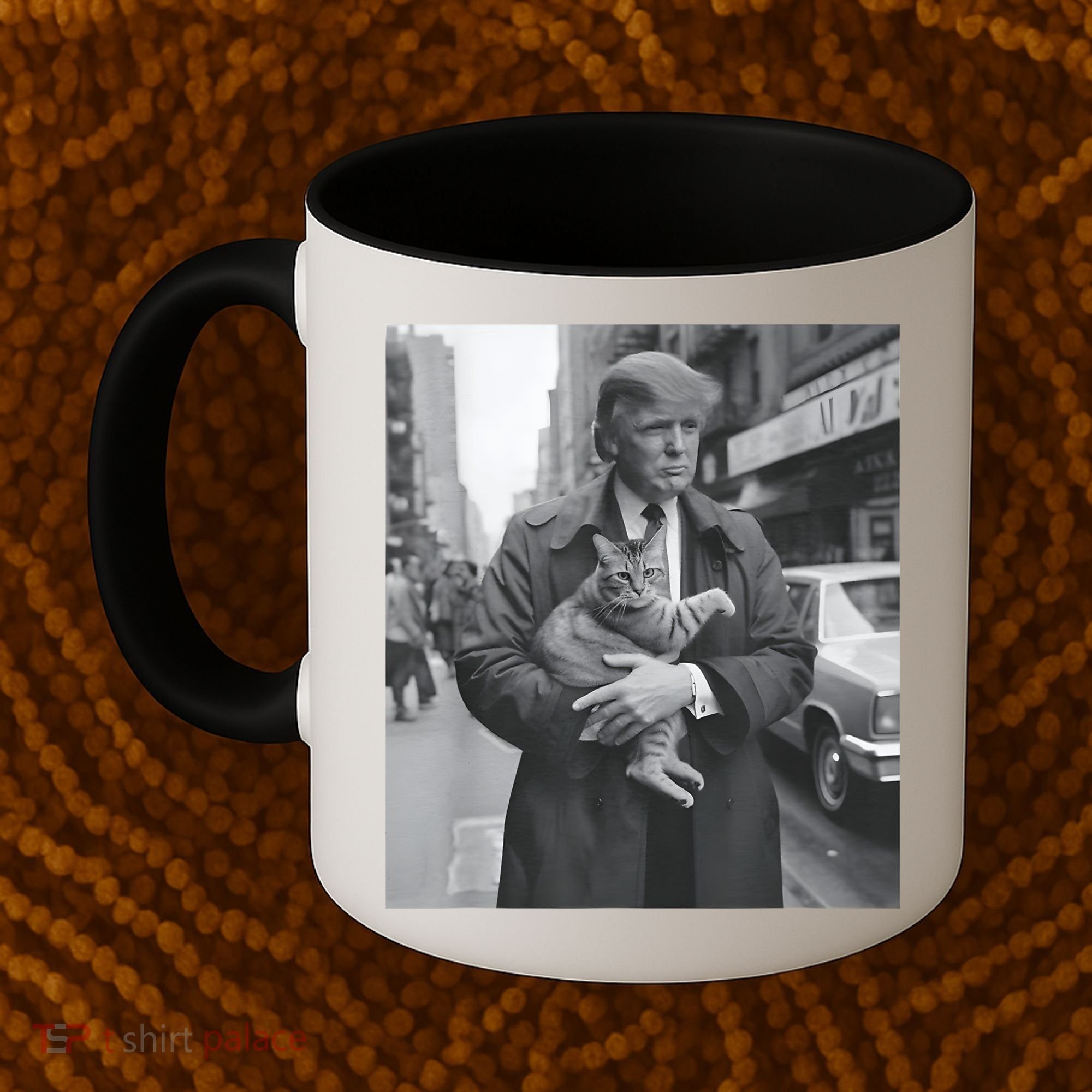 Funny Trump And Cat Funny Political Coffee Mug