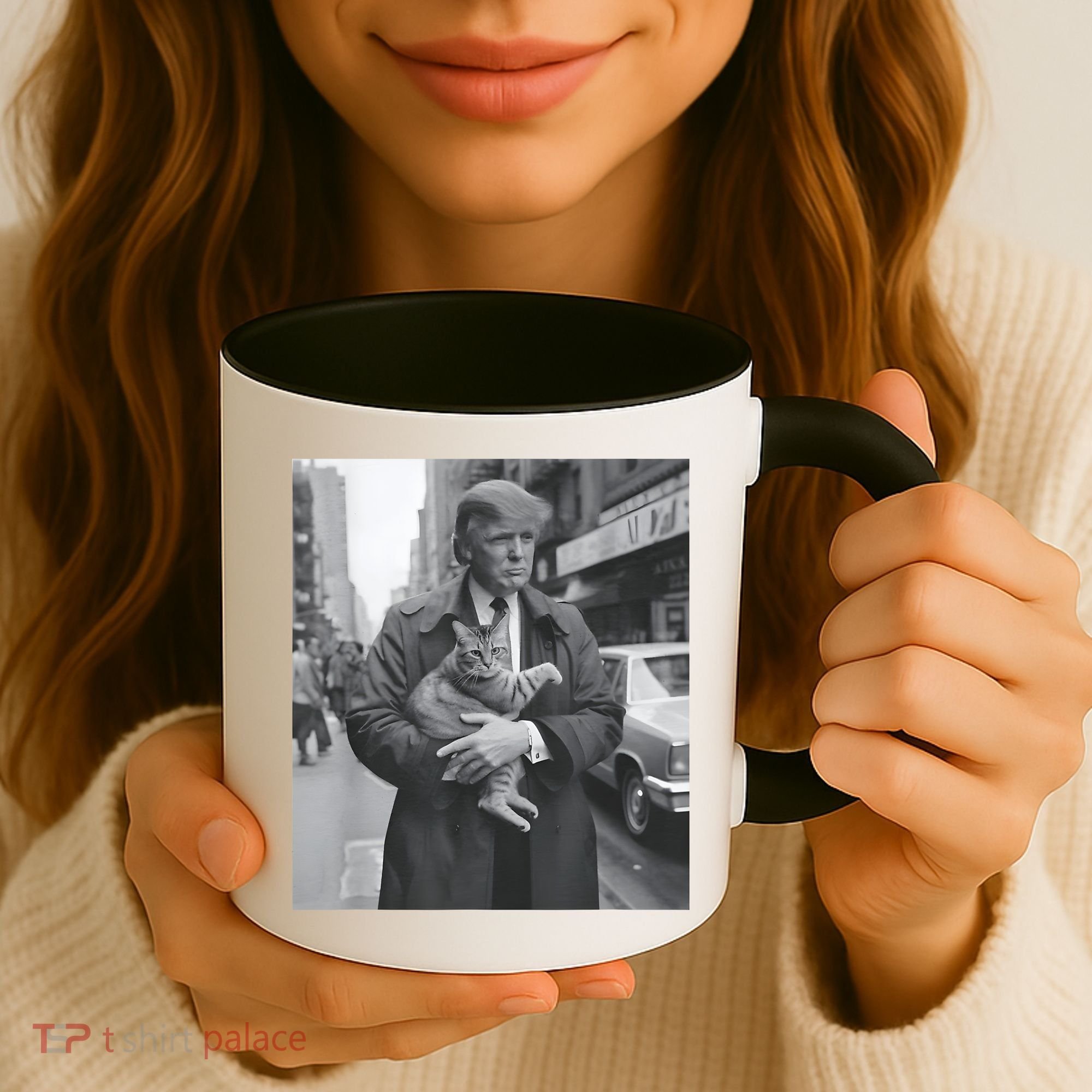 Funny Trump And Cat Funny Political Coffee Mug