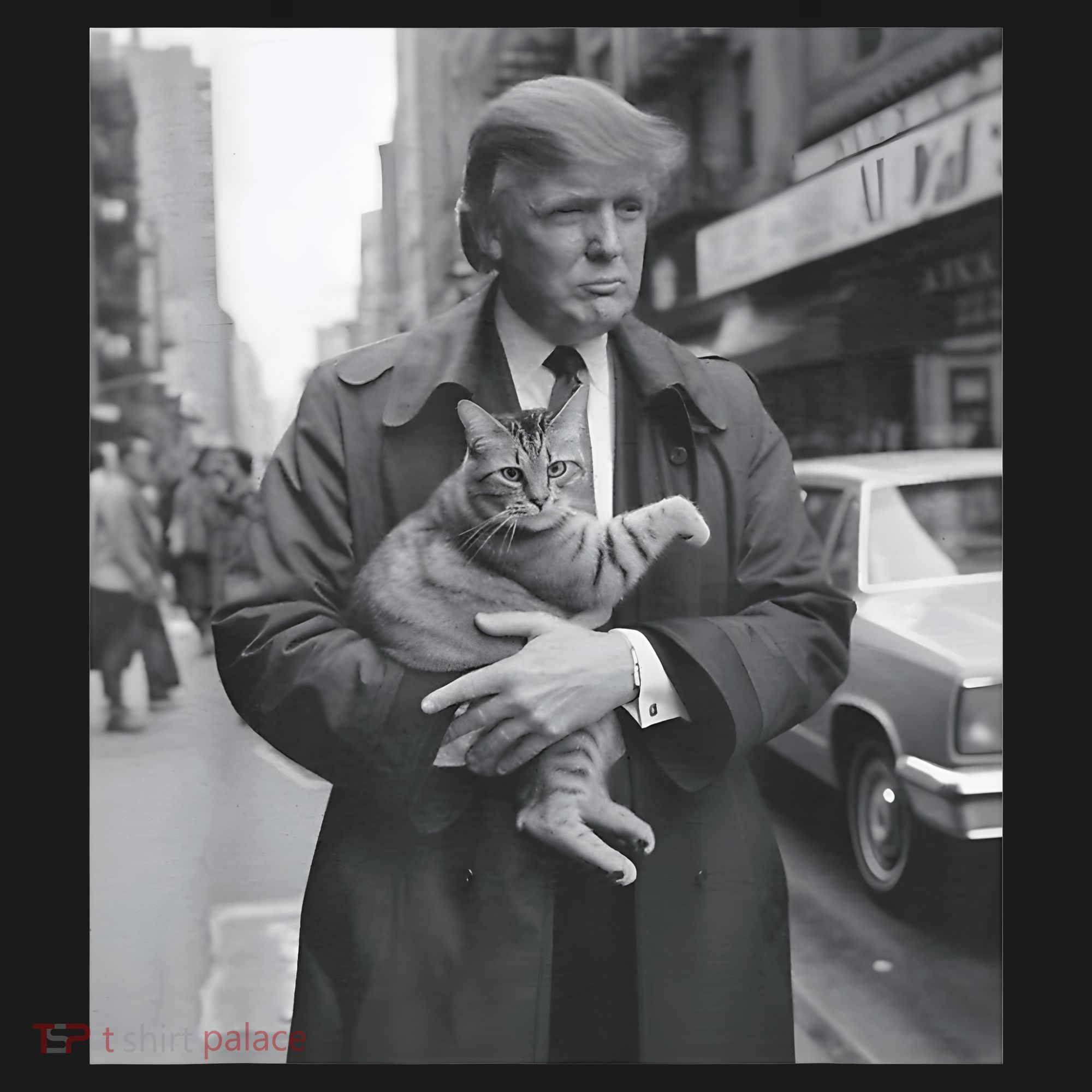 Funny Trump And Cat Funny Political Women's Hoodie