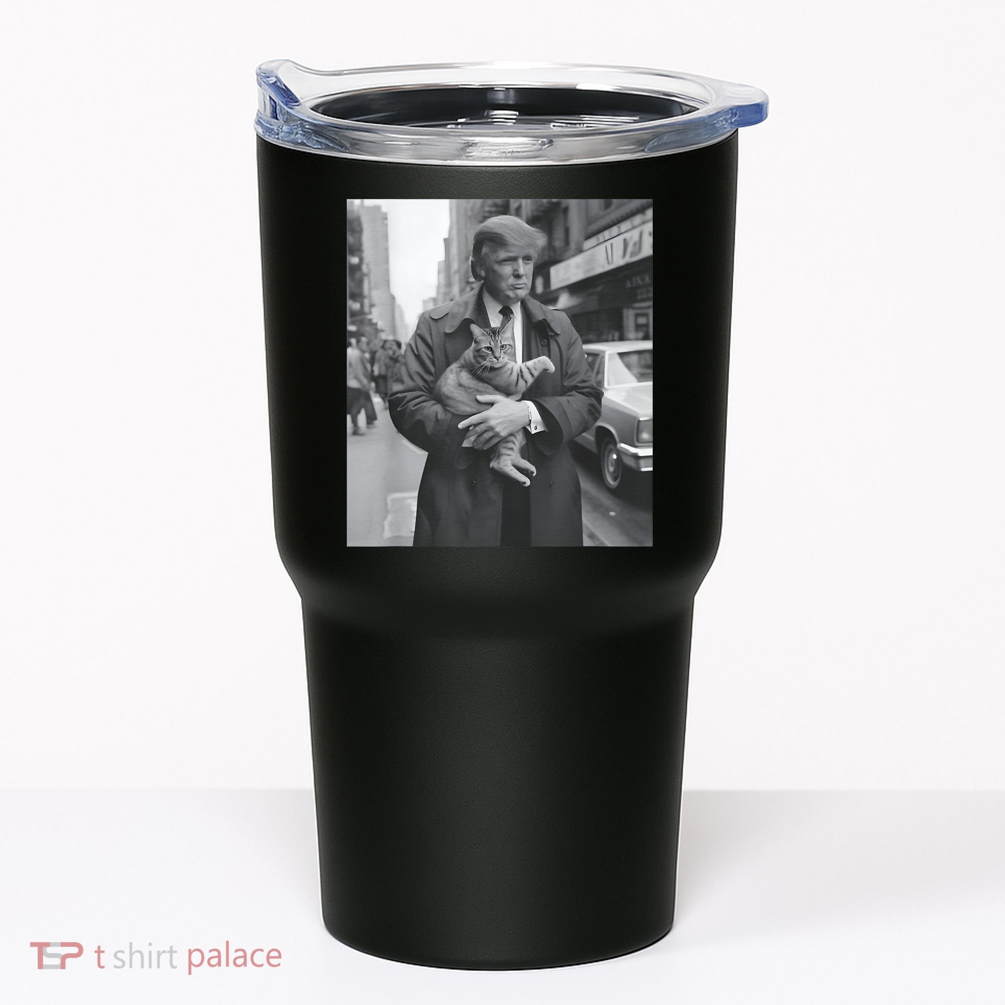 Funny Trump And Cat Funny Political Tumbler