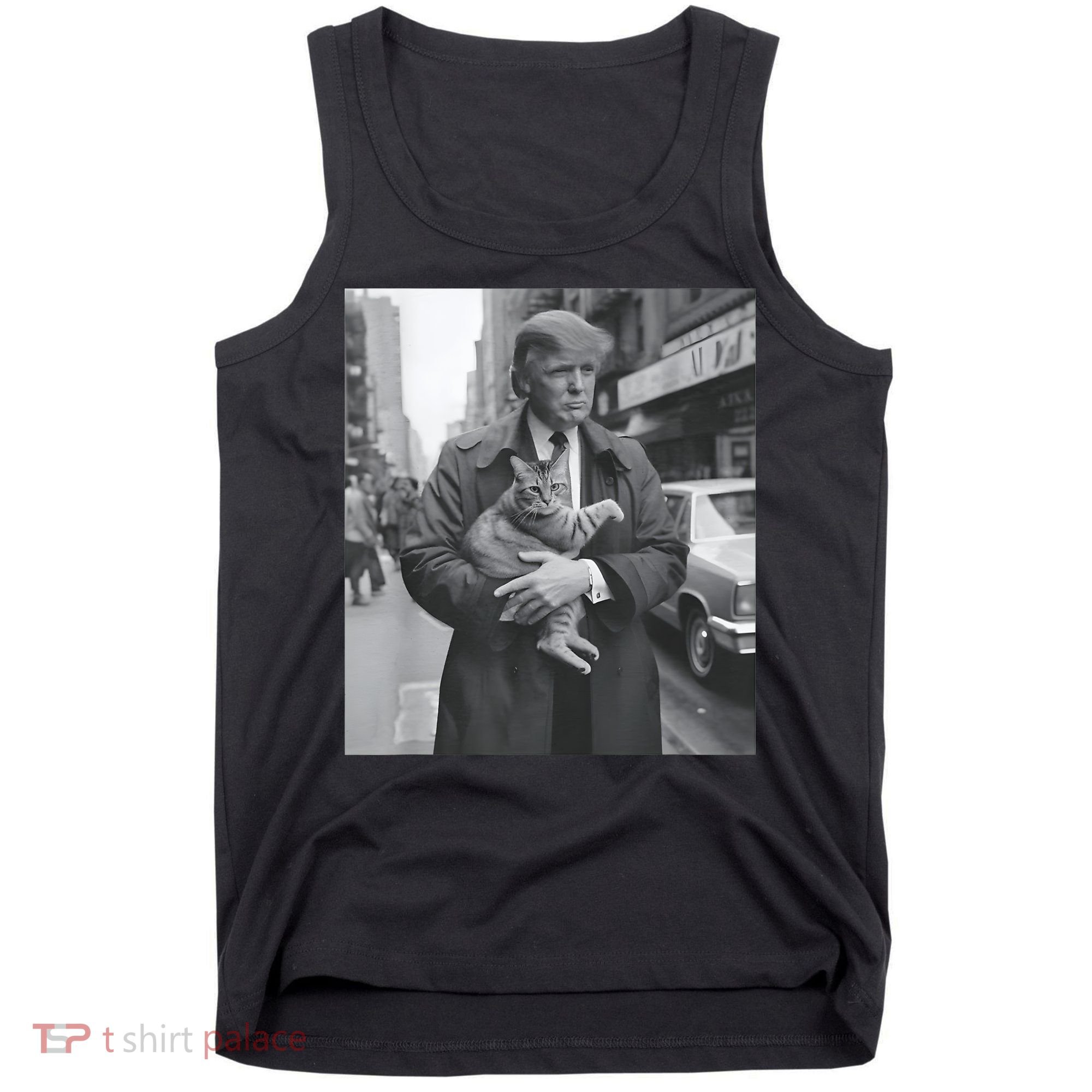 Funny Trump And Cat Funny Political Tank Top