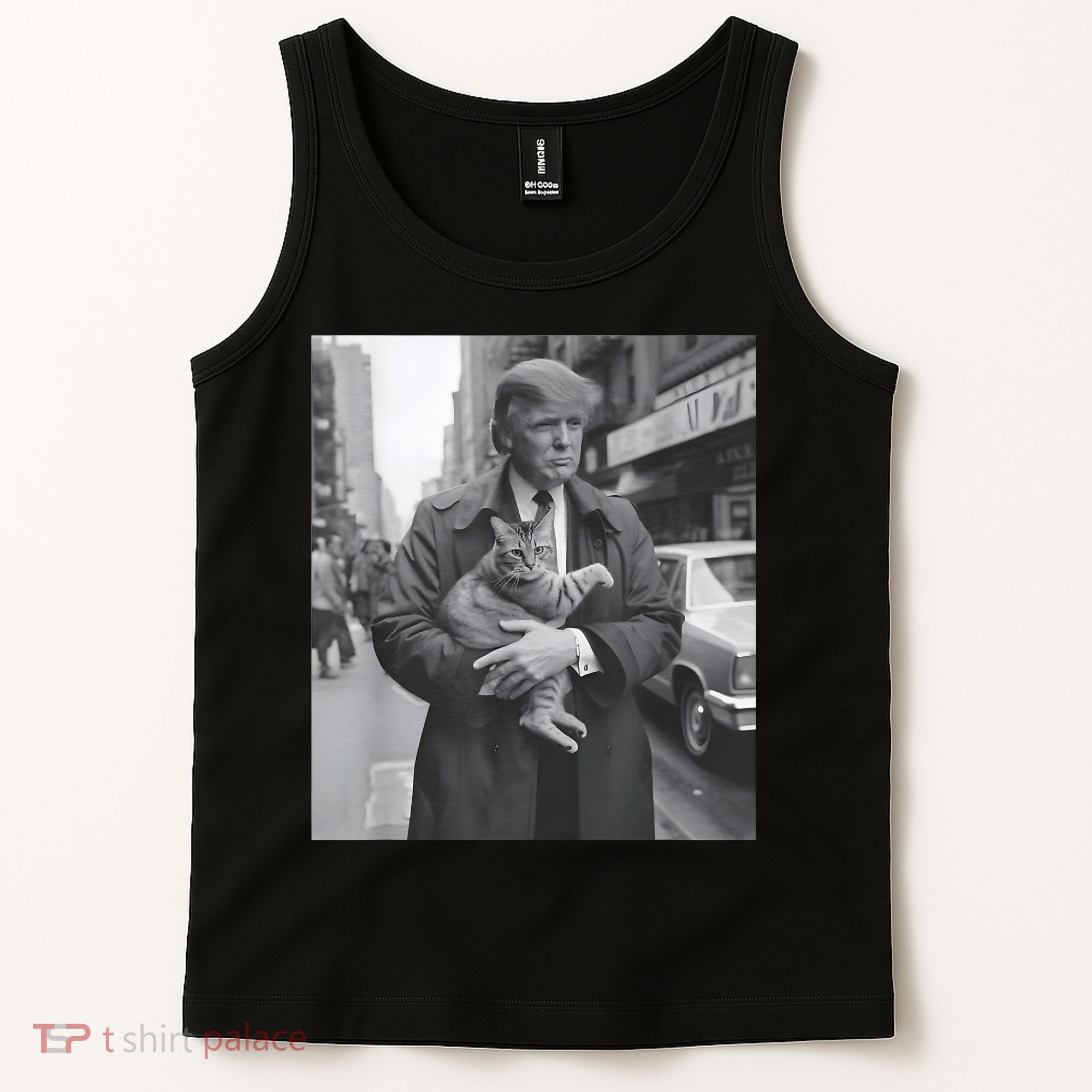 Funny Trump And Cat Funny Political Tank Top