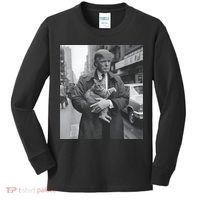 Funny Trump And Cat Funny Political Kids Long Sleeve Shirt thumb 0