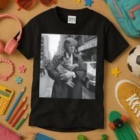 Funny Trump And Cat Funny Political Kids T-Shirt thumb 3