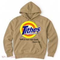 Funny Tithes And Offering Will A Man Rob God Hoodie thumb 0