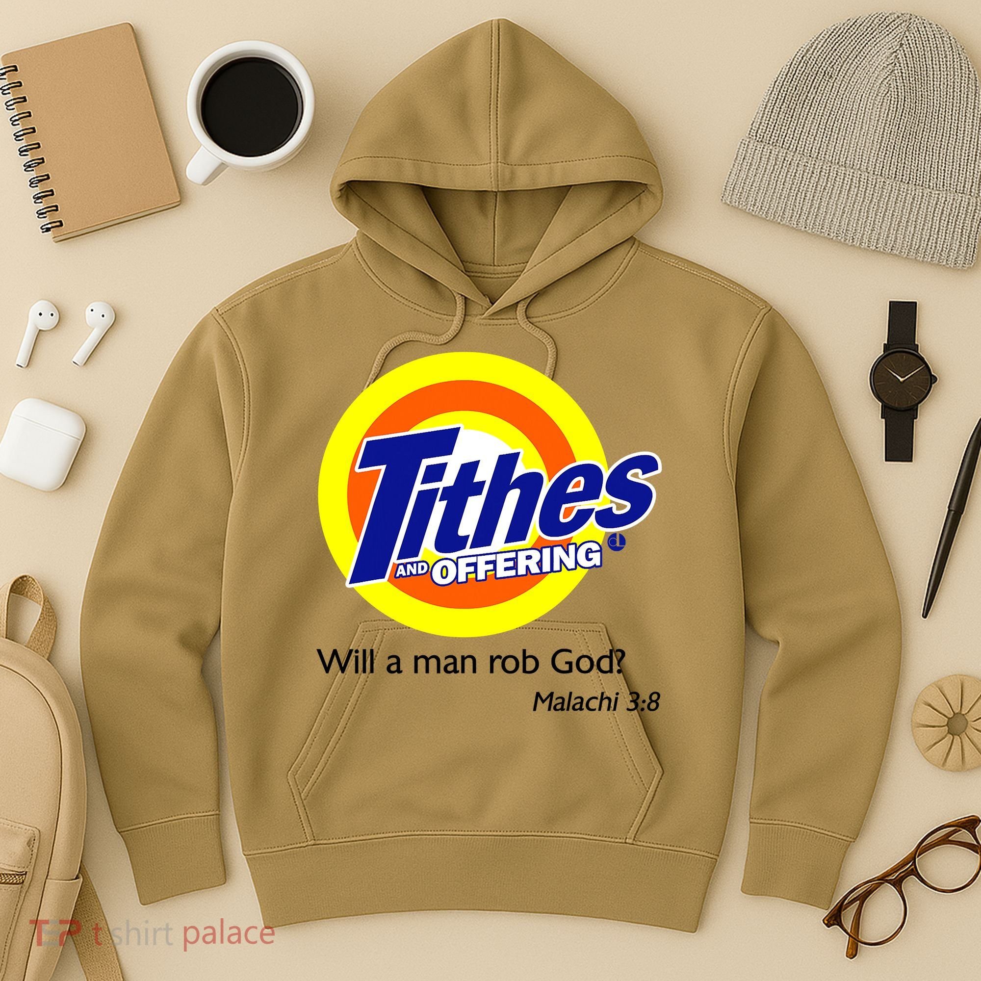 Funny Tithes And Offering Will A Man Rob God Hoodie