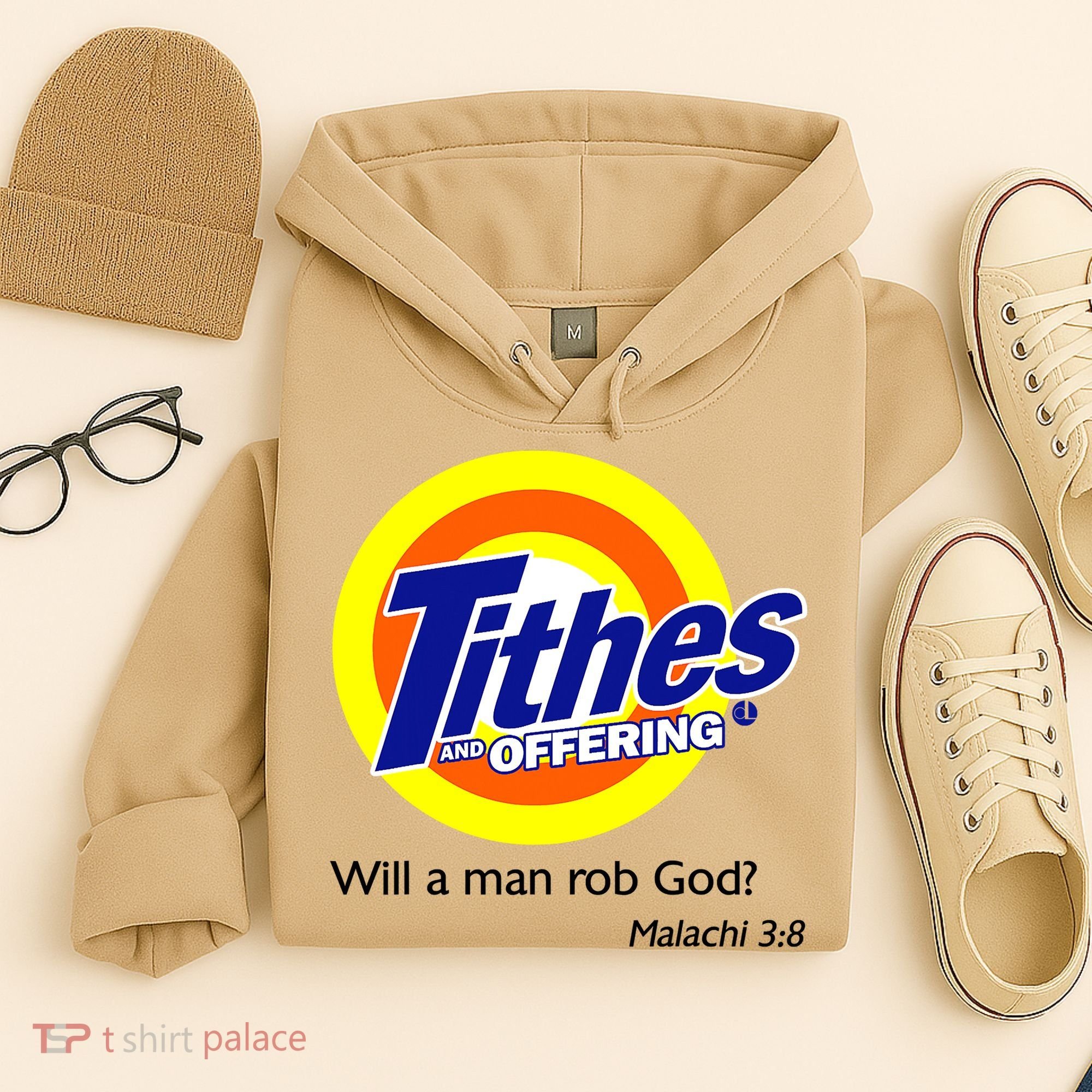 Funny Tithes And Offering Will A Man Rob God Hoodie