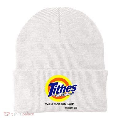 Funny Tithes And Offering Will A Man Rob God Beanie
