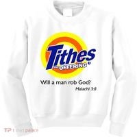 Funny Tithes And Offering Will A Man Rob God Kids Sweatshirt thumb 0