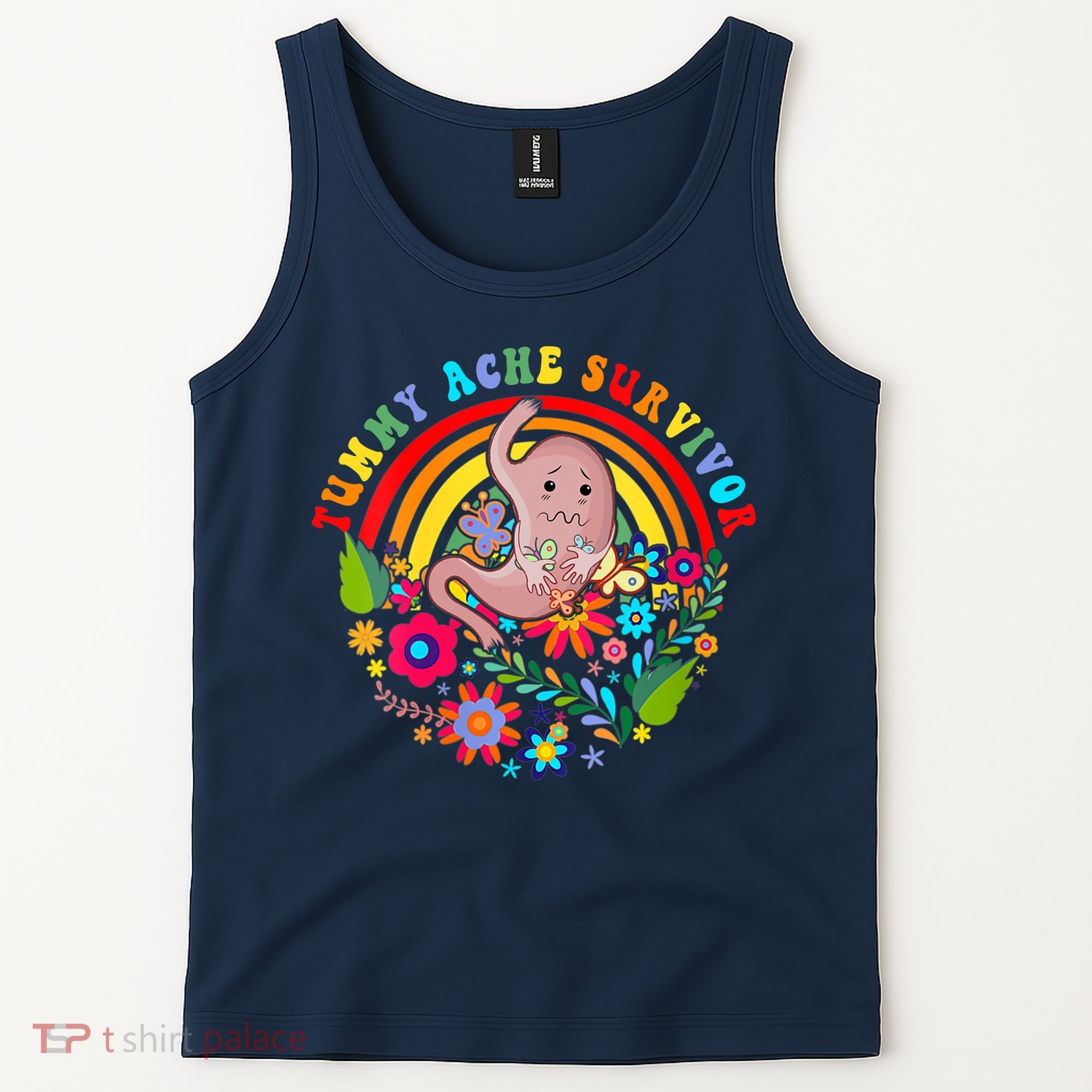Funny Tummy Ache Survivor Shirt, Tummy Ache Tee For Man Women Tank Top