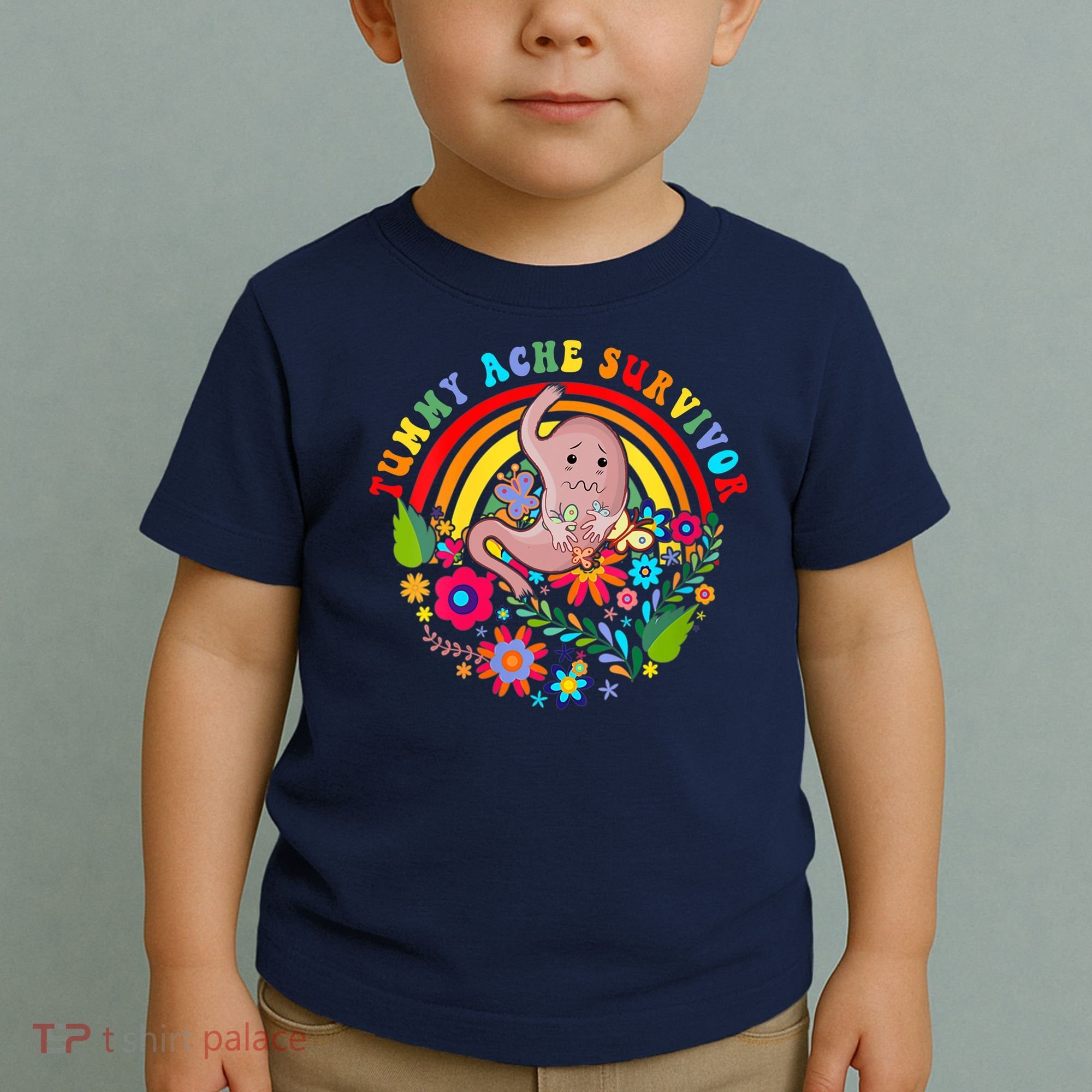 Funny Tummy Ache Survivor Shirt, Tummy Ache Tee For Man Women Toddler T-Shirt