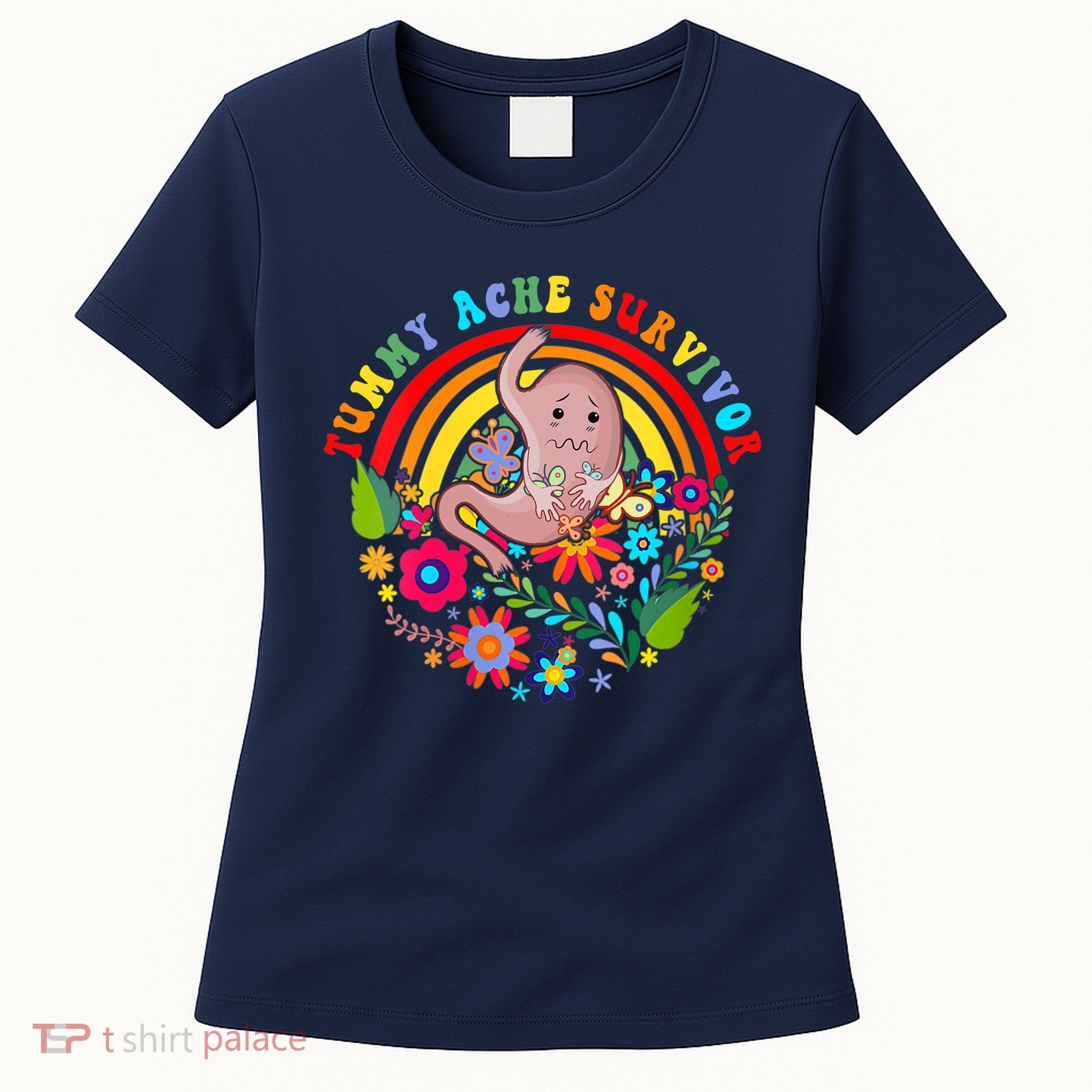 Funny Tummy Ache Survivor Shirt, Tummy Ache Tee For Man Women Women's T-Shirt