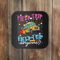 Field Trip Anyone School Bus Field Day Teacher Student Coaster thumb 0
