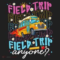 Field Trip Anyone School Bus Field Day Teacher Student Hat thumb 2