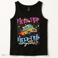 Field Trip Anyone School Bus Field Day Teacher Student Tank Top thumb 2