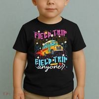 Field Trip Anyone School Bus Field Day Teacher Student Toddler T-Shirt thumb 2