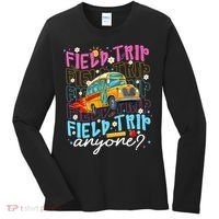 Field Trip Anyone School Bus Field Day Teacher Student Women's Long Sleeve Shirt thumb 0