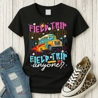 Field Trip Anyone School Bus Field Day Teacher Student Women's T-Shirt thumb 3