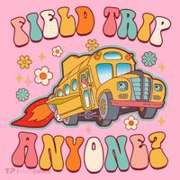 Field Trip Anyone Groovy School Bus Driver Yellow Bus Coaster thumb 2