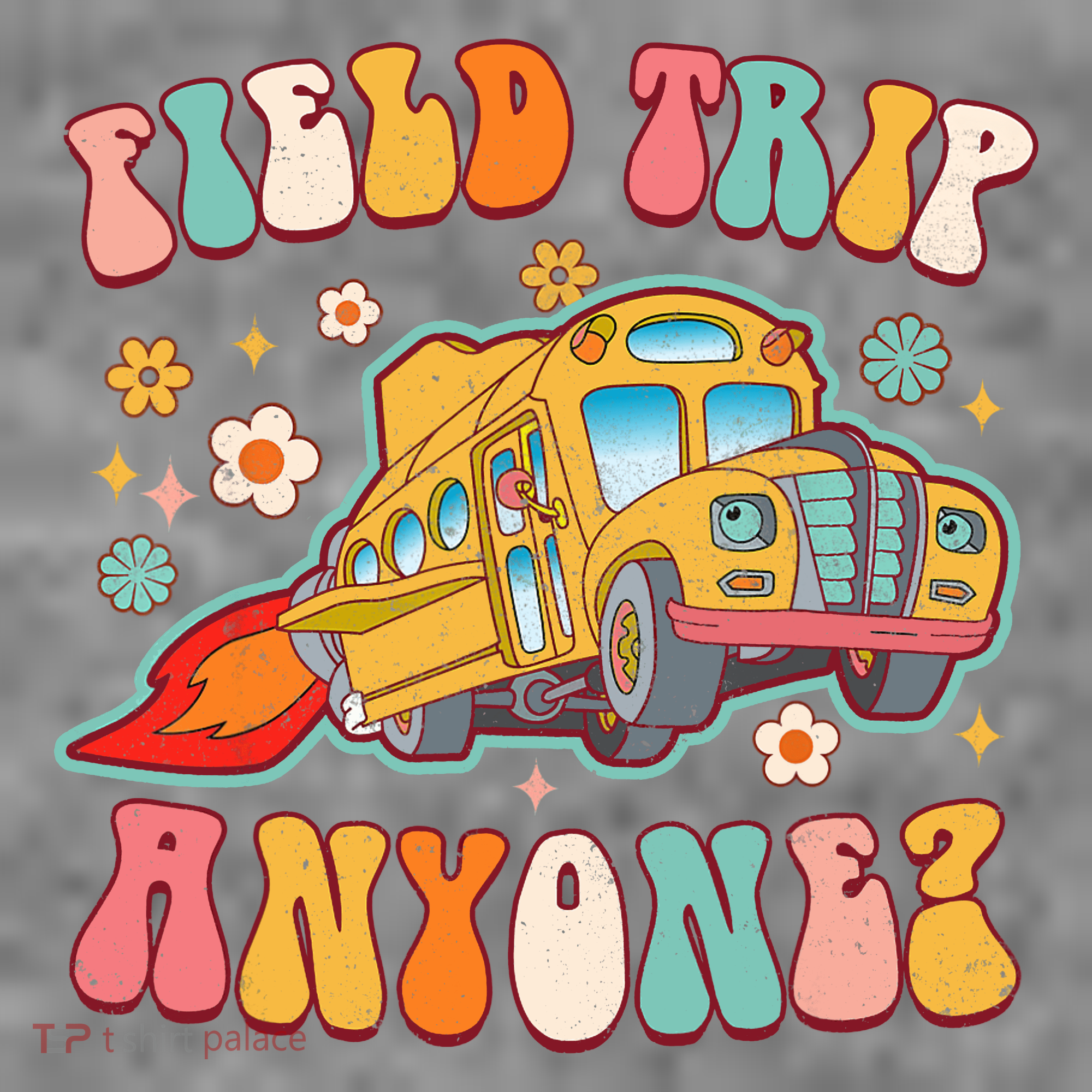Field Trip Anyone Groovy School Bus Driver Yellow Bus Toddler Hoodie