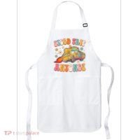 Field Trip Anyone Groovy School Bus Driver Yellow Bus Apron thumb 0