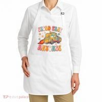 Field Trip Anyone Groovy School Bus Driver Yellow Bus Apron thumb 2