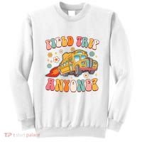 Field Trip Anyone Groovy School Bus Driver Yellow Bus Sweatshirt thumb 0
