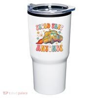 Field Trip Anyone Groovy School Bus Driver Yellow Bus Tumbler thumb 0