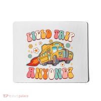 Field Trip Anyone Groovy School Bus Driver Yellow Bus Mousepad thumb 0