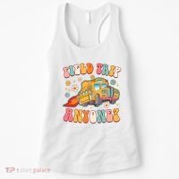 Field Trip Anyone Groovy School Bus Driver Yellow Bus Women's Tank Top thumb 0
