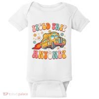 Field Trip Anyone Groovy School Bus Driver Yellow Bus Baby Bodysuit thumb 0