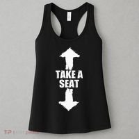 Funny Take A Seat Sarcastic Adult Humor Men Women's Tank Top thumb 3
