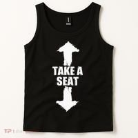 Funny Take A Seat Sarcastic Adult Humor Men Tank Top thumb 2