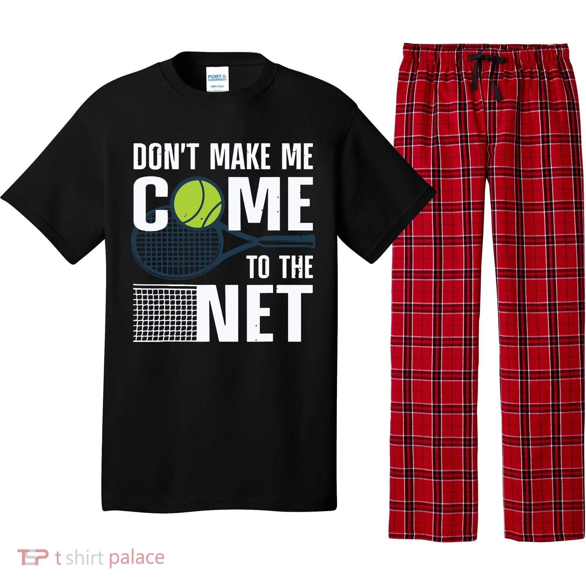 Funny Tennis Art For Teens Tennis Player Lover Pajama Set