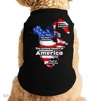 Funny Trump American Flag Canada Greenland Gulf Map On Back Doggie Tank thumb 0