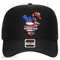 Funny Trump American Flag Canada Greenland Gulf Map On Back Hat thumb 0