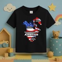 Funny Trump American Flag Canada Greenland Gulf Map On Back Toddler T-Shirt thumb 3