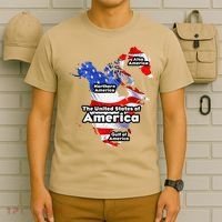 Funny Trump American Flag Canada Greenland Gulf Map On Back T-Shirt thumb 6