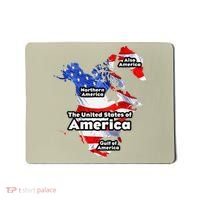 Funny Trump American Flag Canada Greenland Gulf Map On Back Mousepad thumb 0