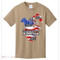 Funny Trump American Flag Canada Greenland Gulf Map On Back Kids T-Shirt thumb 0