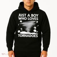 Funny Tornado Art For Boy Weather Storm Tornado Chaser Hoodie thumb 2