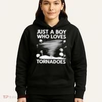 Funny Tornado Art For Boy Weather Storm Tornado Chaser Hoodie thumb 5