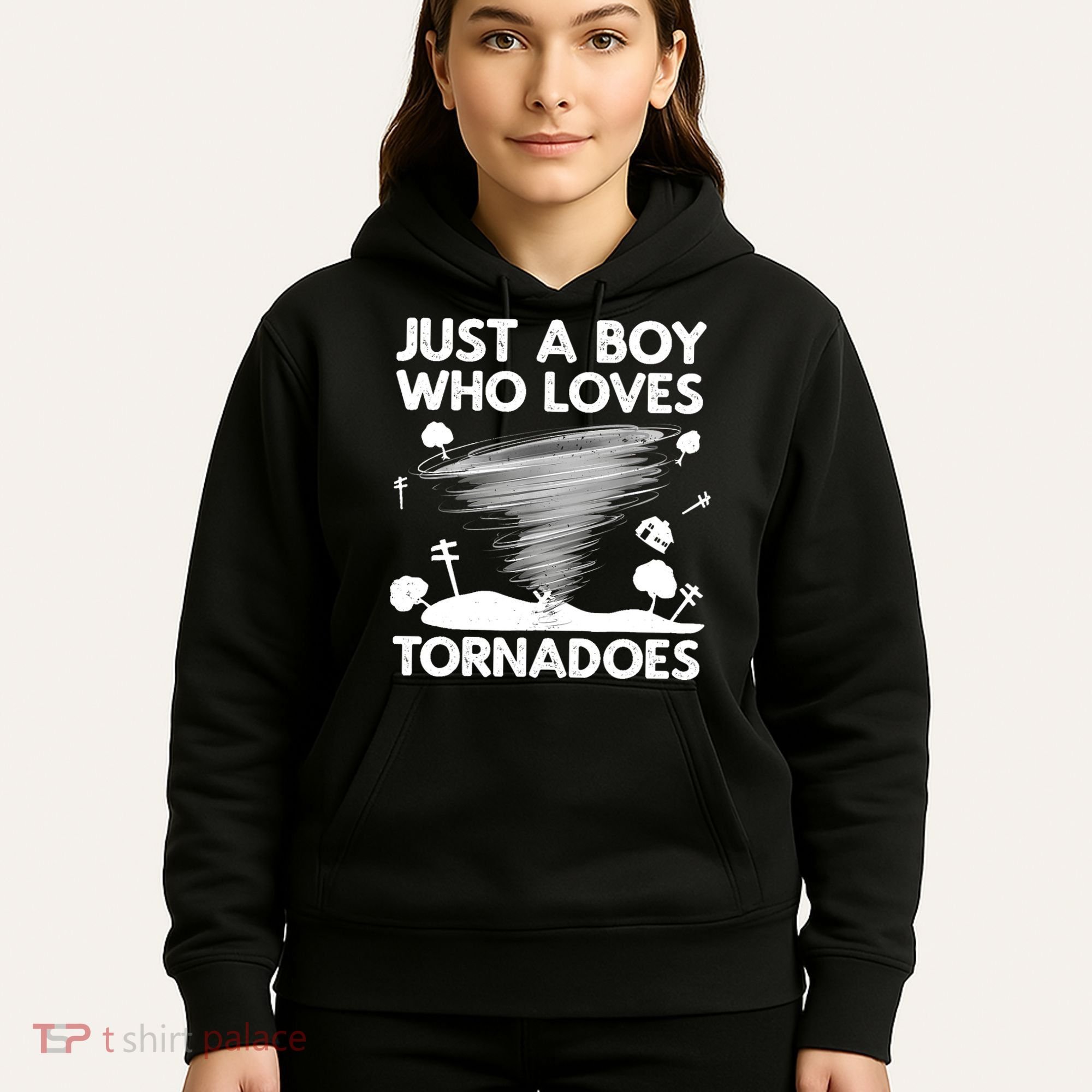 Funny Tornado Art For Boy Weather Storm Tornado Chaser Hoodie
