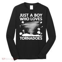 Funny Tornado Art For Boy Weather Storm Tornado Chaser Long Sleeve Shirt thumb 0