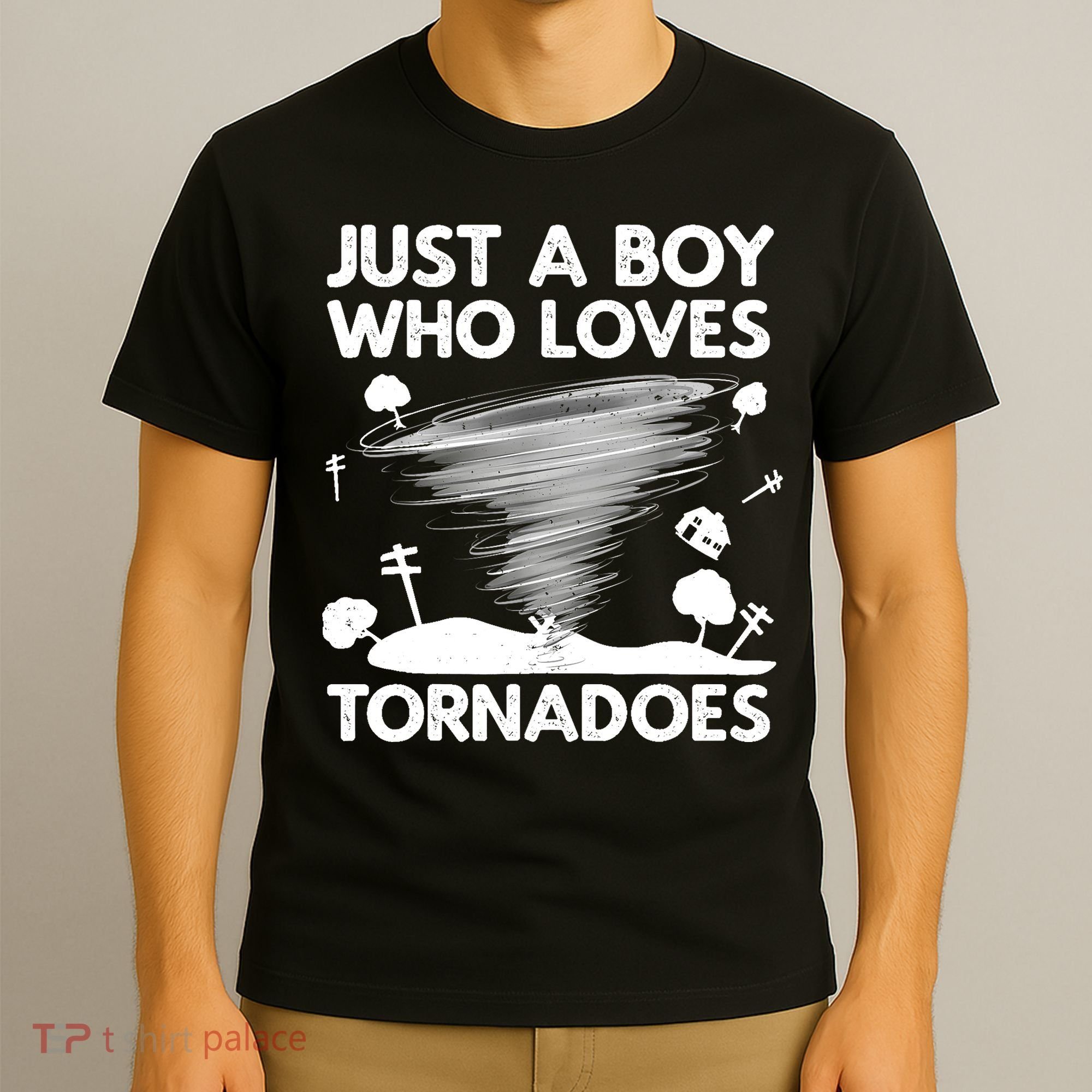 Funny Tornado Art For Boy Weather Storm Tornado Chaser T-Shirt
