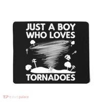 Funny Tornado Art For Boy Weather Storm Tornado Chaser Mousepad thumb 0